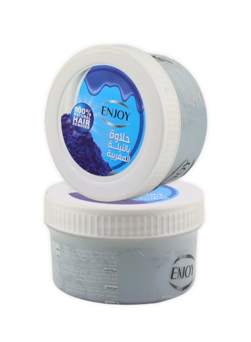 إنجوي حلاوة إزالة الشعر بالنيـلة المغربية – 400 جم | 100% طبيعية | حلاوة سكر بالنيـلة | لطيفة ومنقية للبشرة | نعومة حريرية طويلة الأمد | بخلاصة النيـلة المغربية الطبيعية - Image 4