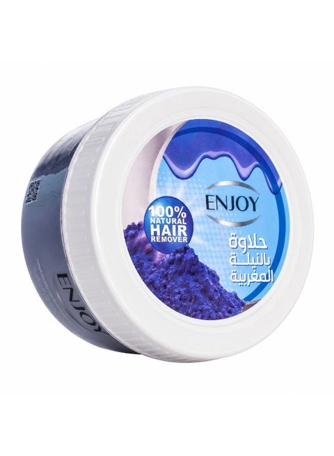 ENJOY Hair Remover Paste with Moroccan Nila – 400g | 100% Natural Sugar Wax | Gentle & Purifying Hair Removal | Smooth & Silky Skin | Long-Lasting Results | Enriched with Moroccan Indigo (Nila)