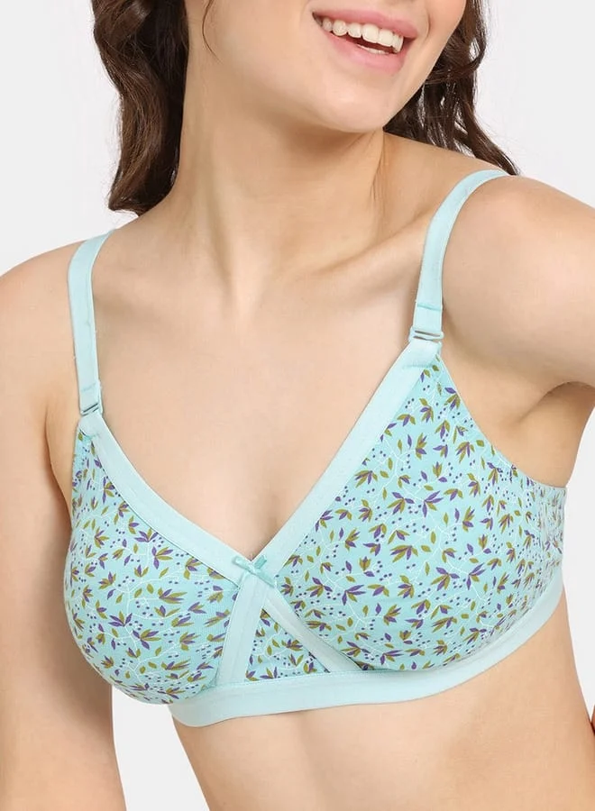 zivame Zivame Floral Print Bra with Adjustable Shoulder Straps