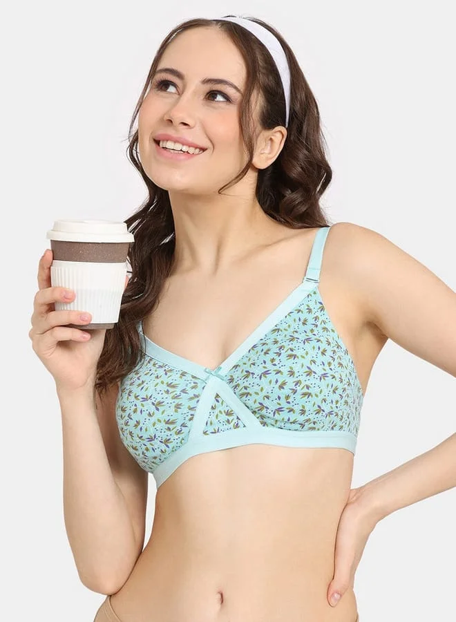 zivame Zivame Floral Print Bra with Adjustable Shoulder Straps
