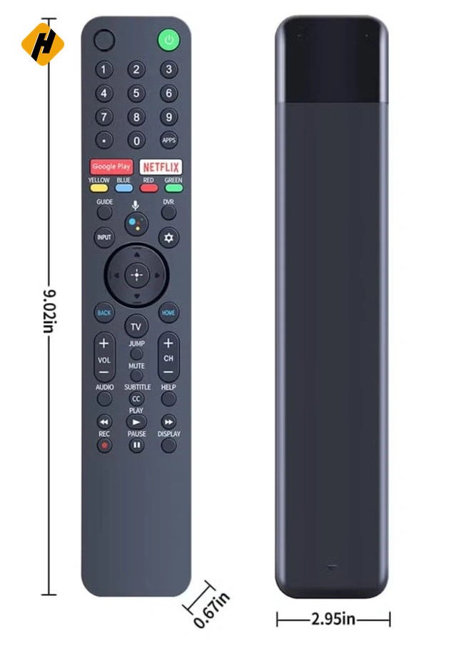 HuHa - RMF-TX500U Universal Voice Remote Control for Sony Smart TV/Bravia TV, Replacement for XBR Series X800H X900H X950G 55A8H KD Series 75X75CH X750H and More with Battery - Image 1