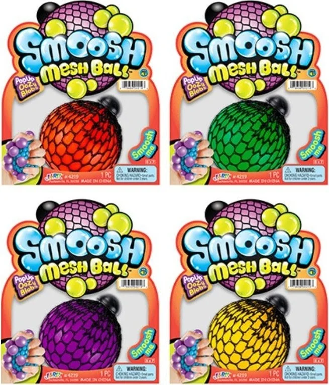 Sunman Ja-Ru Smoosh Mesh Ball Slime Brain Squeeze Stress Ball