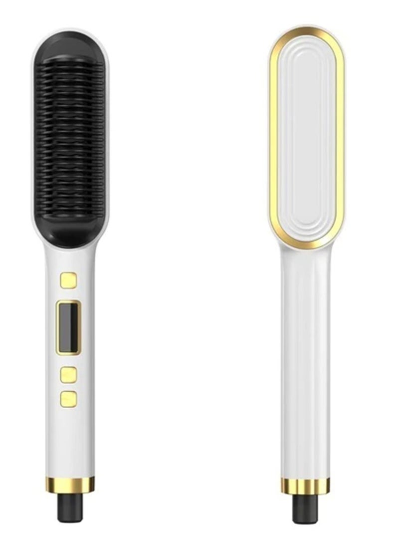 AROAQ New Hair Straightener Hot Comb Anti Scalding Ceramic Hair Curler Multi Speed Electric Straightening Comb Curling Iron Hairbrush - Image 1