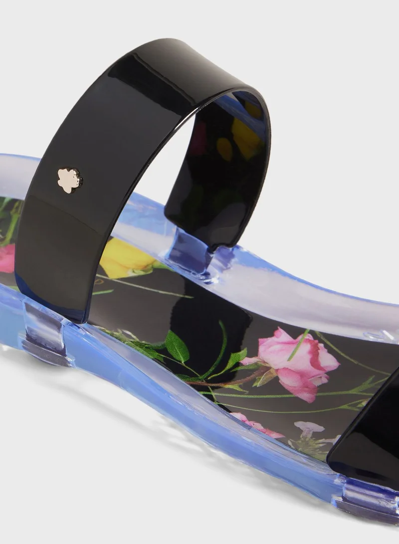 Ted Baker Jellina Floral Printed Jelly Slides