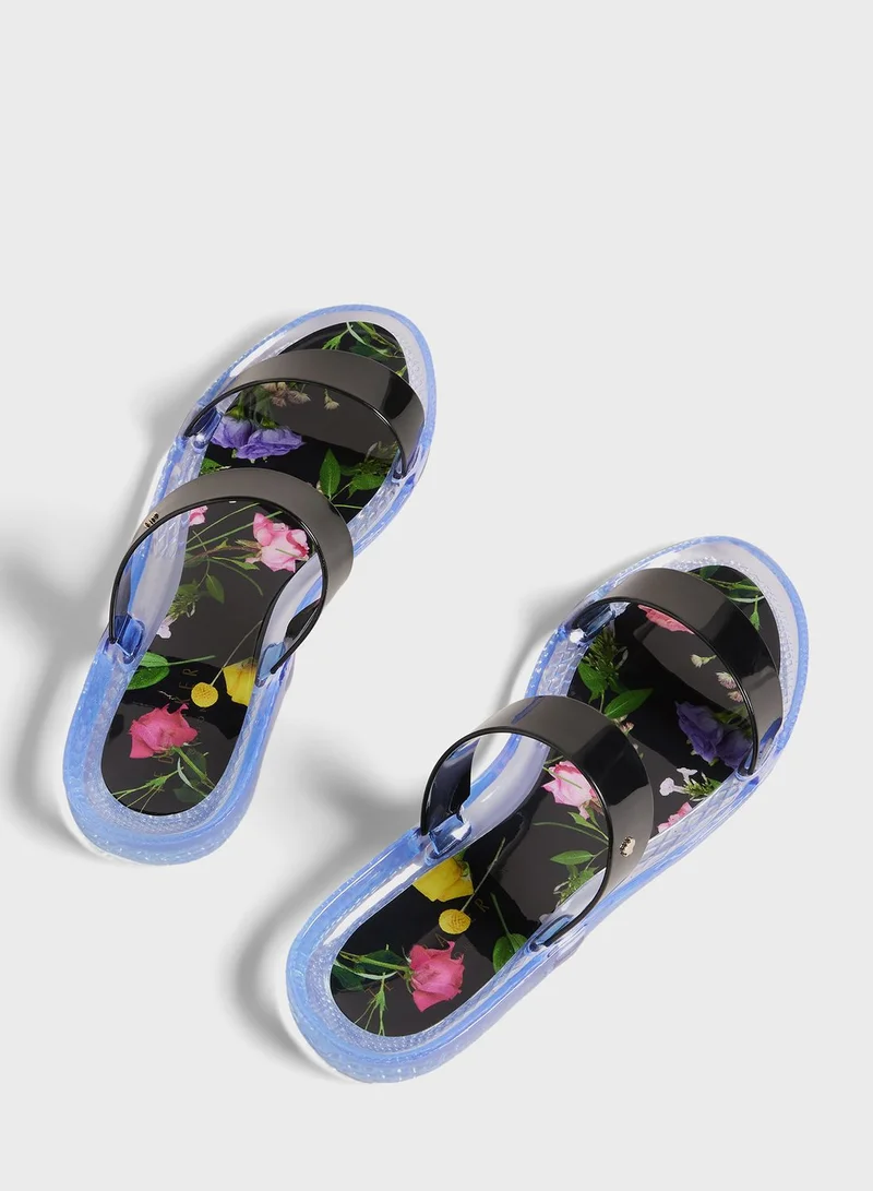 Ted Baker Jellina Floral Printed Jelly Slides