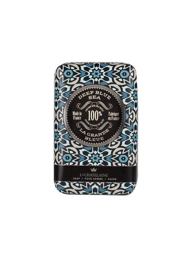 La Chatelaine Shea Butter Bar Soap: Natural And Organic :Triple Milled : Made In France : Large (Deep Blue Sea) - Image 2