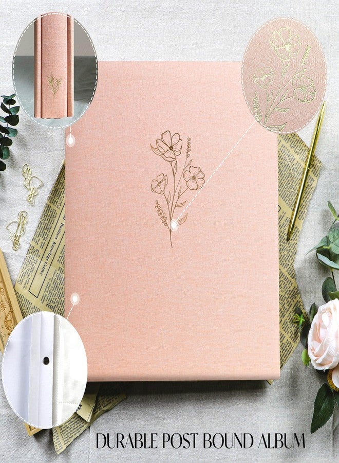 Holoary Photo Album 4x6 600 Photos 5 Pictures Per Page, 600 Pockets 4”x6” Picture Album, Linen Fabric Cover Big Picture Book for Photos, 4x6 Photo Albums for Family Weddings Travel Memories(Pink) - Image 4