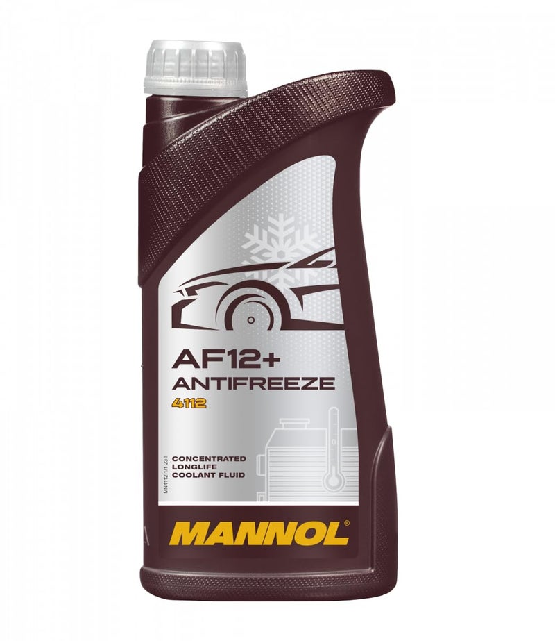 MANNOL 4112 AF12+ OAT Organic Acid Technology Concentrated Long-life RED Coolant Fluid 325.3 STJLR.651.5003 SAE J1034 TL 774 GS 94000F Imported from Germany 1 litre - Image 5