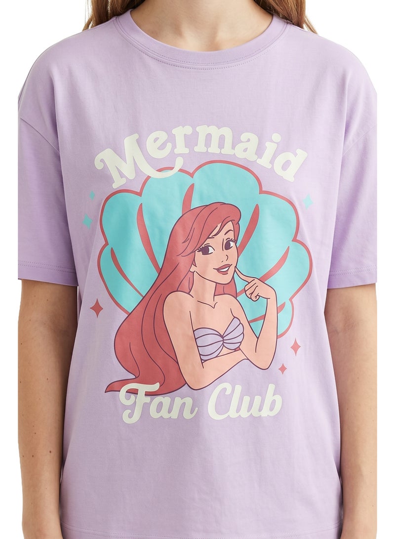 Disney Princess “Mermaid Fan Club” Oversized Drop Shoulder T-Shirt for Teen Girls - Image 4