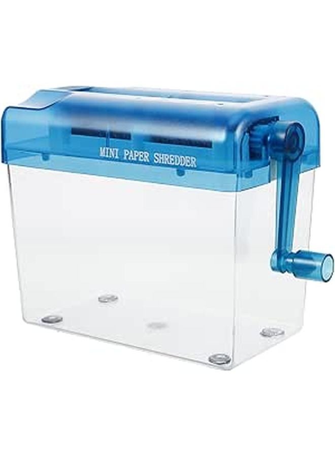 Mini Manual Paper Shredder A6 Portable Handheld Document Cutter for Home and Office Use - Image 1