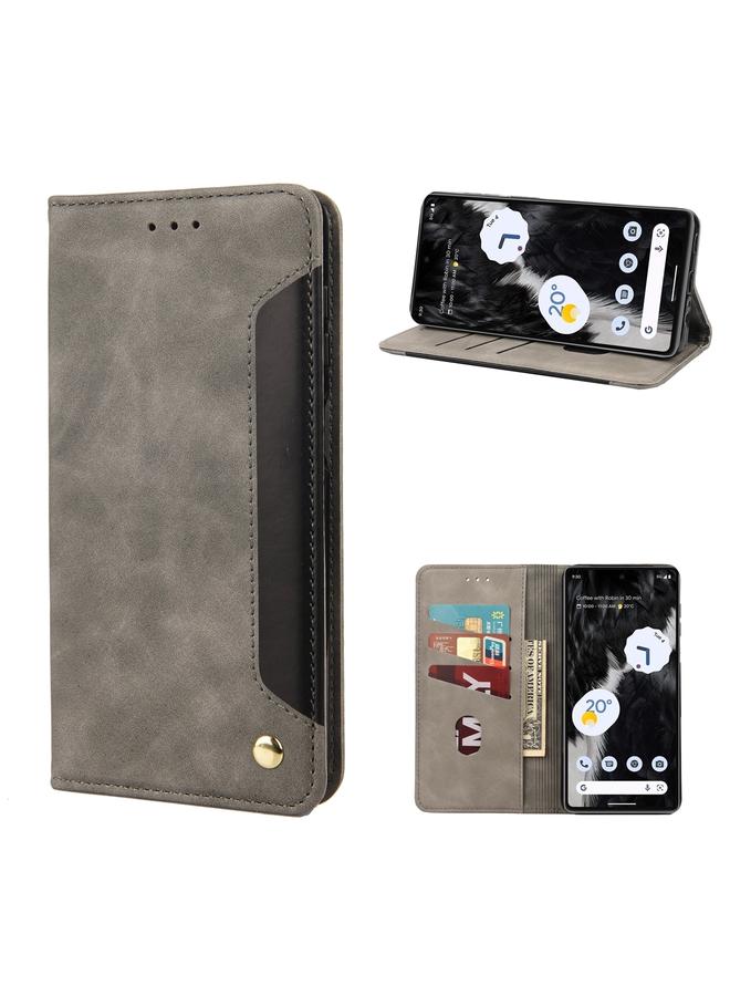 Zaboon Case For Google Pixel 7 5G Skin Feel Splicing Leather Phone Case - Image 1