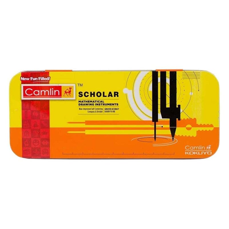 Camlin Kokuyo Scholar Mathematical Drawing Instruments - Self Centering Compass And Divider - Image 3
