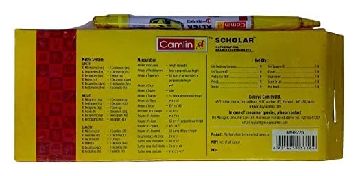 Camlin Kokuyo Scholar Mathematical Drawing Instruments - Self Centering Compass And Divider - Image 2