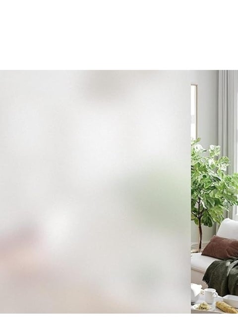 Frosted Privacy Window Film – Static Cling Glass Sticker with UV Protection & Heat Control, Reusable No-Glue Window Covering for Home, Office & Bathroom