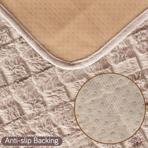 HOKIPO 'Plush Haven' Premium Anti Slip Sofa Cover Mat for 1/2/3 Seater & L Shape Sofa. Make Your Own Sofa Cover Set, Mat Length 90(D) X 170(L) cm, Beige(AR-5035-BGE) - Image 5