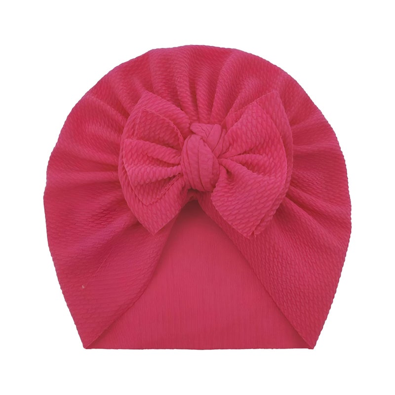 Kids Baby Hat - Soft, Breathable, Large Bow Turban for Newborn Girls with Comfortable Headband Ideal for Little Girls - Image 5