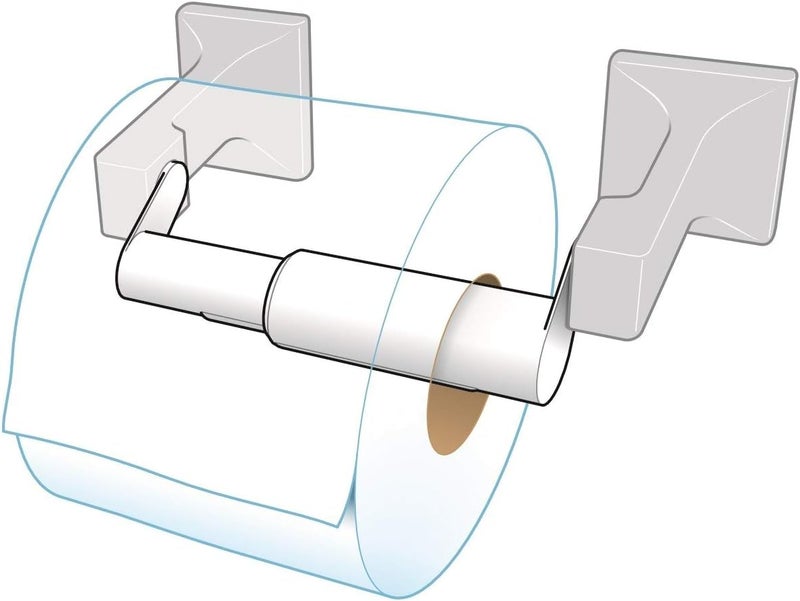 Teravan Standard Toilet Paper Holder Extender for Extra-Large Rolls – Perfect for Double, Triple Rolls in Regular or Ceramic Bathroom Wall Holders, Black, 1 Unit - Image 5