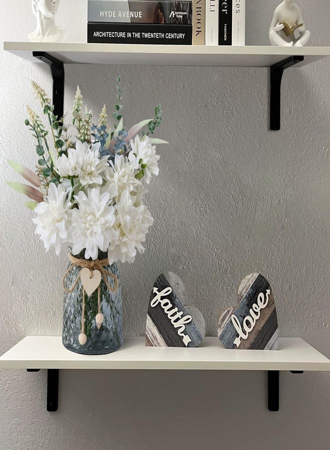 Leftover Faux Flowers in Vase,Artificial Flowers in Vase,Table Centerpieces for Dining Room,Flower Centerpieces for Tables,Fake Flowers with Vase,Kitchen Table Decor,Coffee Table Decor - Image 3