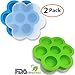 Oggo OGGO Silicone Egg Bites Molds For Instant Pot Accessories - Fit Instant Pot 5,6,8 qt Pressure Cooker - Baby Food  - Image 2
