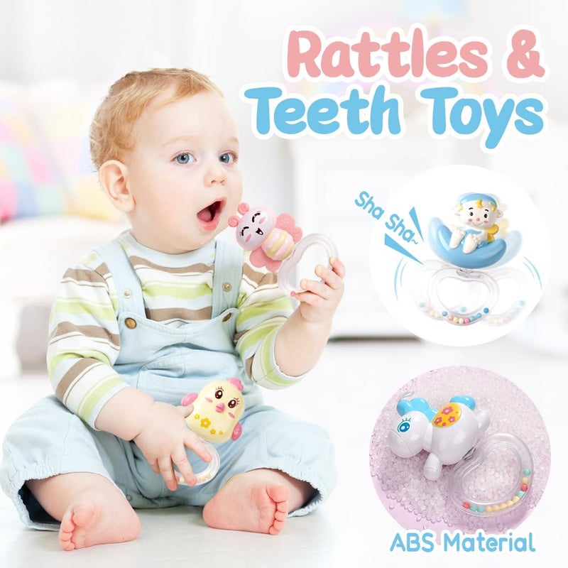 Mini Tudou Baby Musical Crib Mobile with Timing Function Projector Lights,Stand-Along Rattles and 150 Melodies Music Box with Remote Control for Newborn 0-24 Months - Image 2