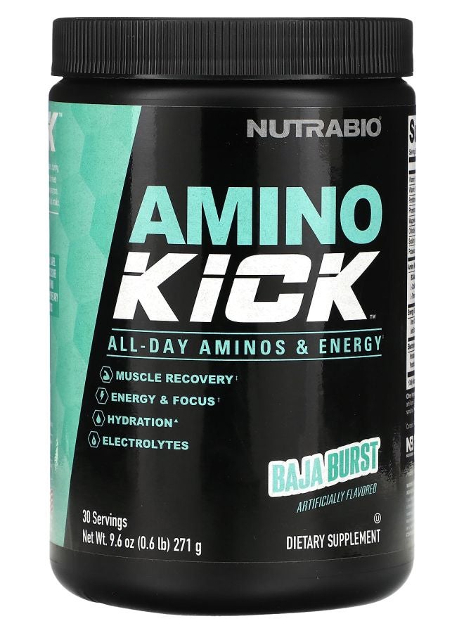NutraBio Amino Kick Baja Burst 0.6 lb (271 g)