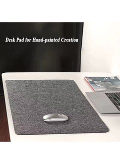 MAOGEDA Multifunctional Felt Desk Mat, Computer Mouse Pad, Office Desk Mat 90cm X40cm Large Felt Mouse Pad, Extended Gaming Mouse Pad, Computer Desk Mat, Non-slip and Waterproof Office Desk Mat Protector (Light Gray)  - Image 5