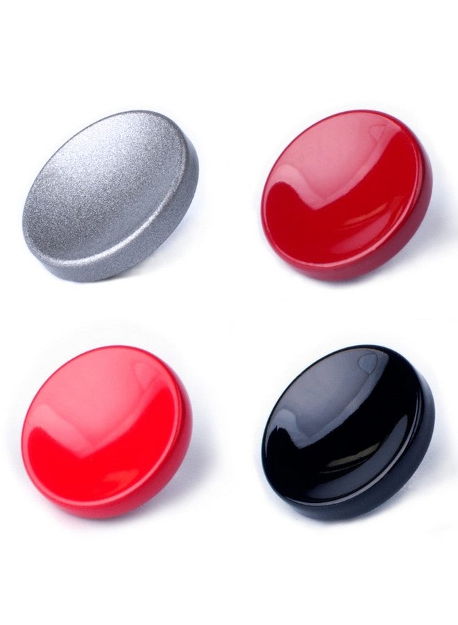 VKO Soft Metal Shutter Release Button Brass Compatible With Fujifilm Xt30 Xt4 Xt3 X100F Xt20 Xpro2 Xpro2 X100T Xt2 Xe3 Rx10 Iii Iv Camera Black Red Darkred Gray 11Mm Concave Surface(4 Pack) - Image 2