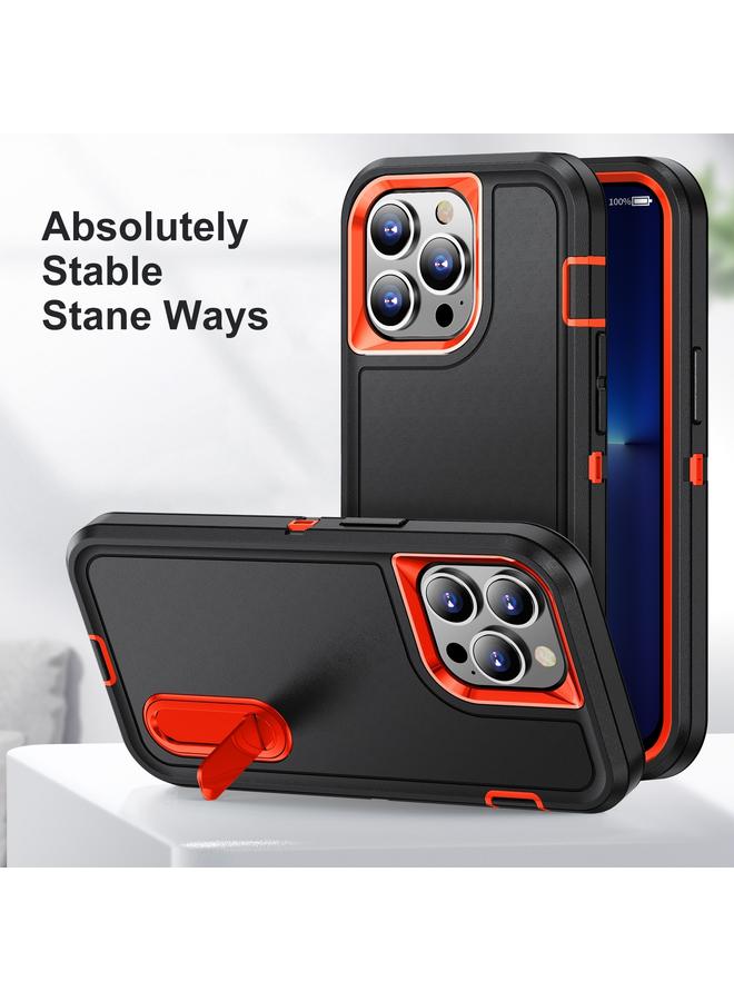 S-TOP Case For iPhone 14 Pro 3 in 1 Rugged Holder Phone Case - Image 2