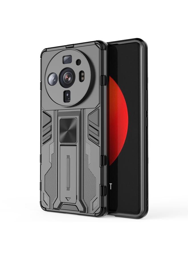 إيروريكس جراب لهاتف Xiaomi 12S Ultra Supersonic PC + جراب هاتف واقي مقاوم للصدمات من مادة TPU مع حامل - Image 1