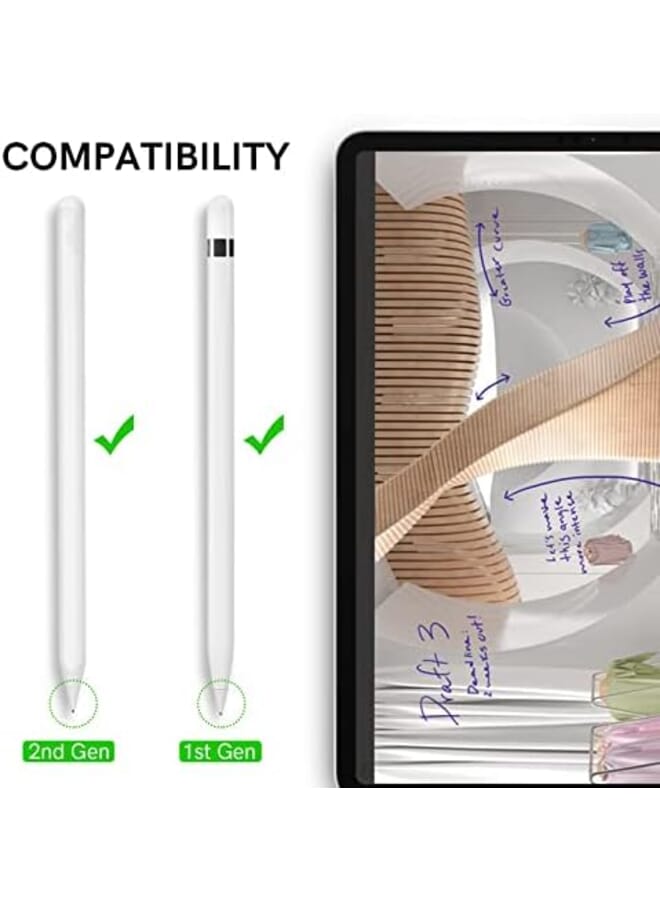 KASTWAVE Replacement Tips For Pencil 3 Pack Compatible With Pencil 2Nd Gen And 1St Gen No Wear Out Fine Point Precise Control Pen Like Nibs For Pencil Clear Plus Black Plus White - Image 2