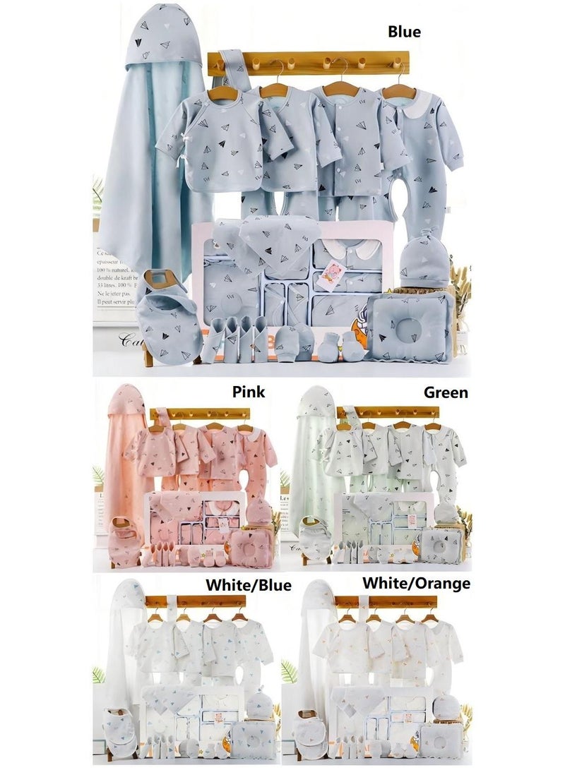 Y&D Baby Newborn Essentials Layette Gift Set With Box 22 Piece Baby Girl Boys Gifts Premium Cotton Baby Clothes Accessories Set Fits Newborn Baby Suit Set Cuddle Strap Bib Gloves Saliva Towel Pillow - Image 2
