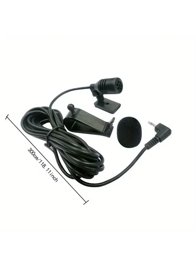Universal Fit Wired Car Microphone Speaker with Adjustable Clip - Image 4