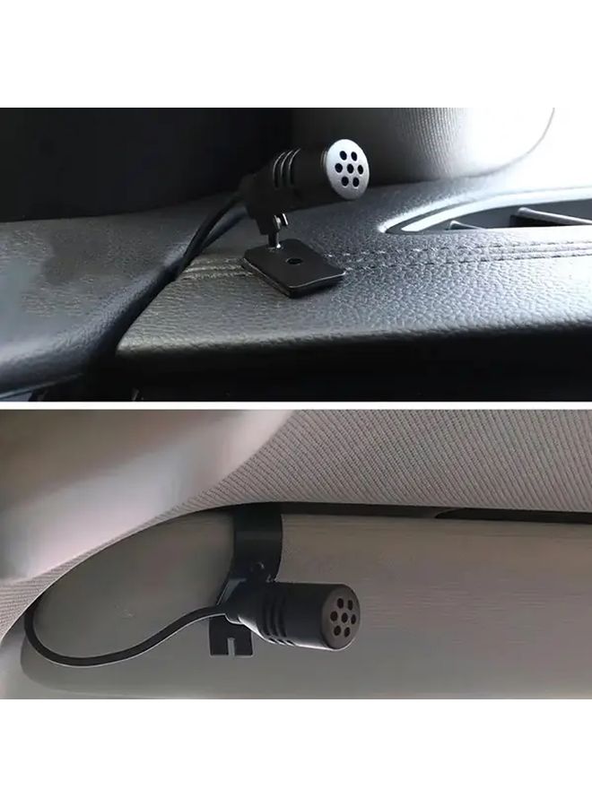Universal Fit Wired Car Microphone Speaker with Adjustable Clip - Image 3