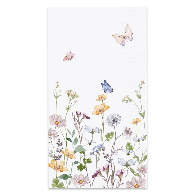 Audree 100 Pack Floral Disposable Napkins - Decorative 3-Ply Guest Napkins for Bathroom, Dinner, Wedding, Bridal Shower, Baby Shower, Birthday, and Tea Party - Image 1