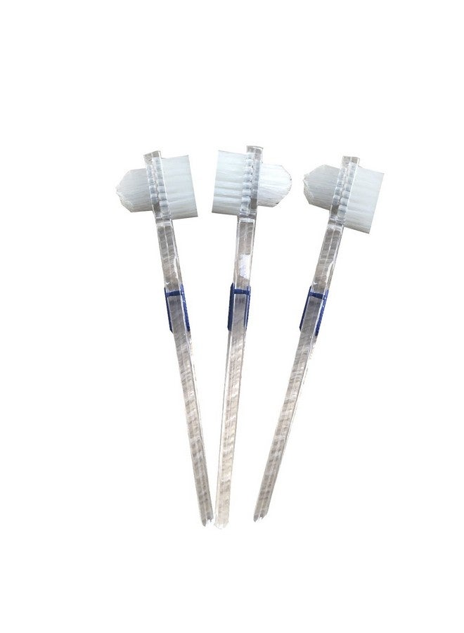 Healifty Brush False Cleaning Tool Double-Sided Toothbrush Transparent 3pcs - Image 1