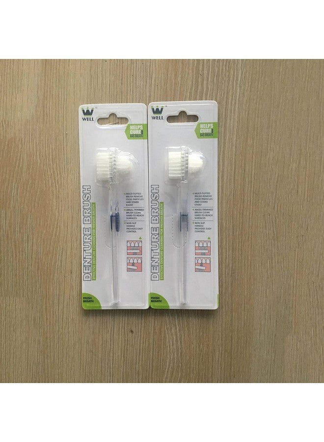Healifty Brush False Cleaning Tool Double-Sided Toothbrush Transparent 3pcs - Image 4