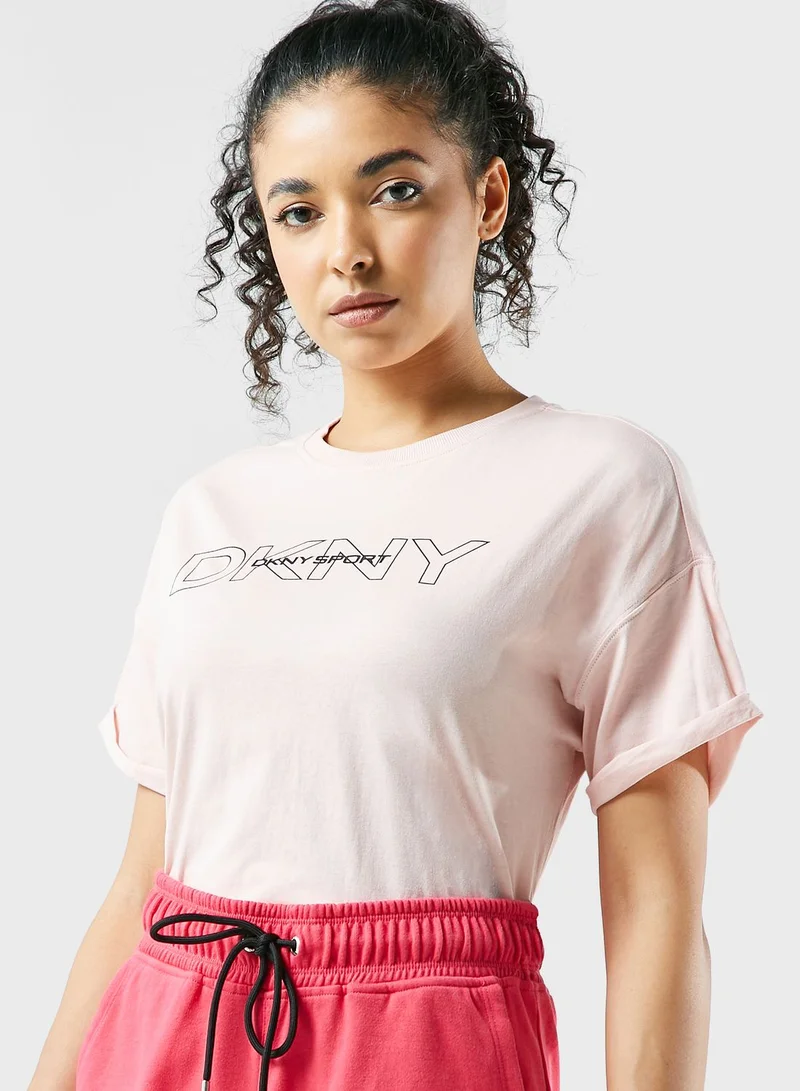 DKNY Round Neck Logo T-Shirt