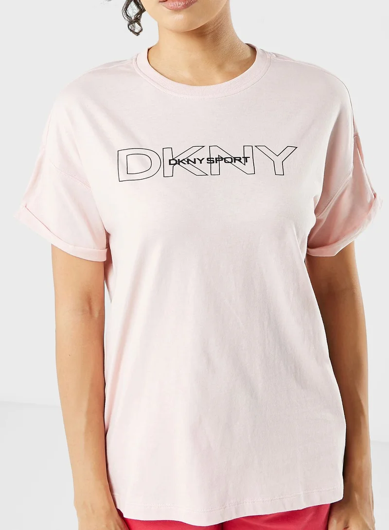 DKNY Round Neck Logo T-Shirt
