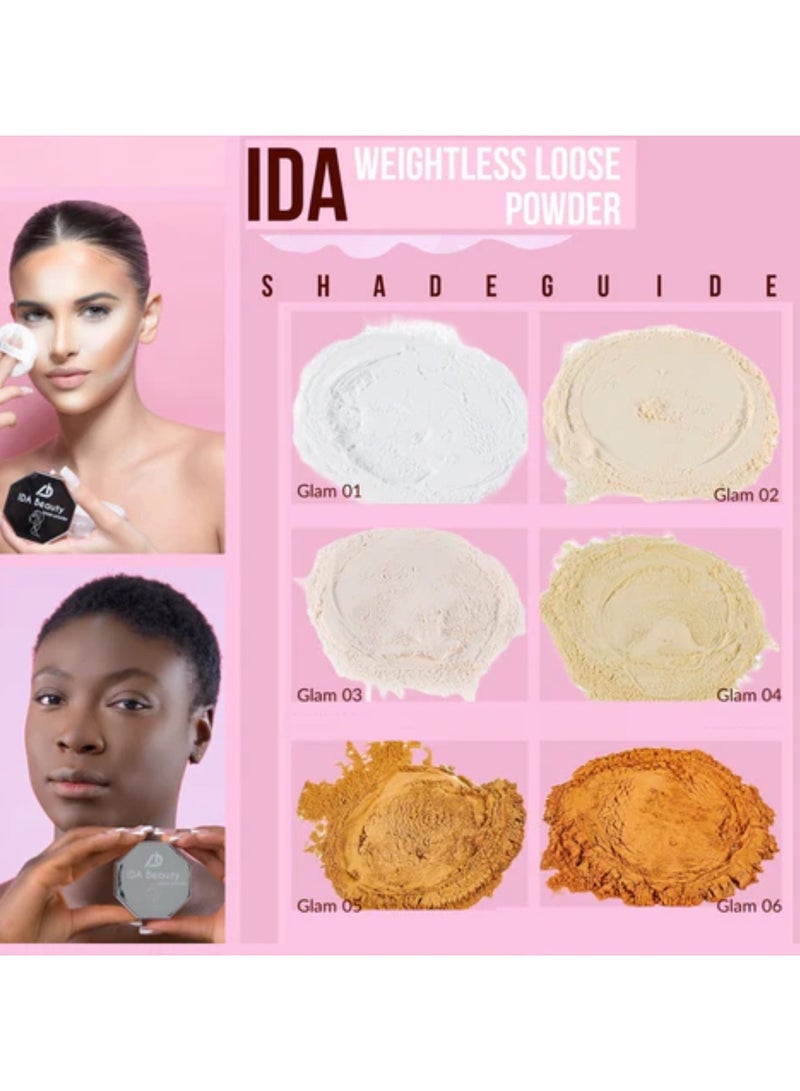 Weightless Loose Setting Powder | Long-Lasting, Oil-Absorbing, Flawless Matte Finish