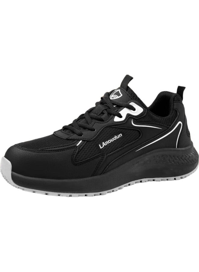 Blue Gull Shield Blue Seagull Shield Labor Protection Shoes Men Wear-Resistant Anti-Slip Src Insulated Fiberglass Toe Smash-Proof Stab-Proof Safety Functional Work Shoes D210Bk 40 - Image 2