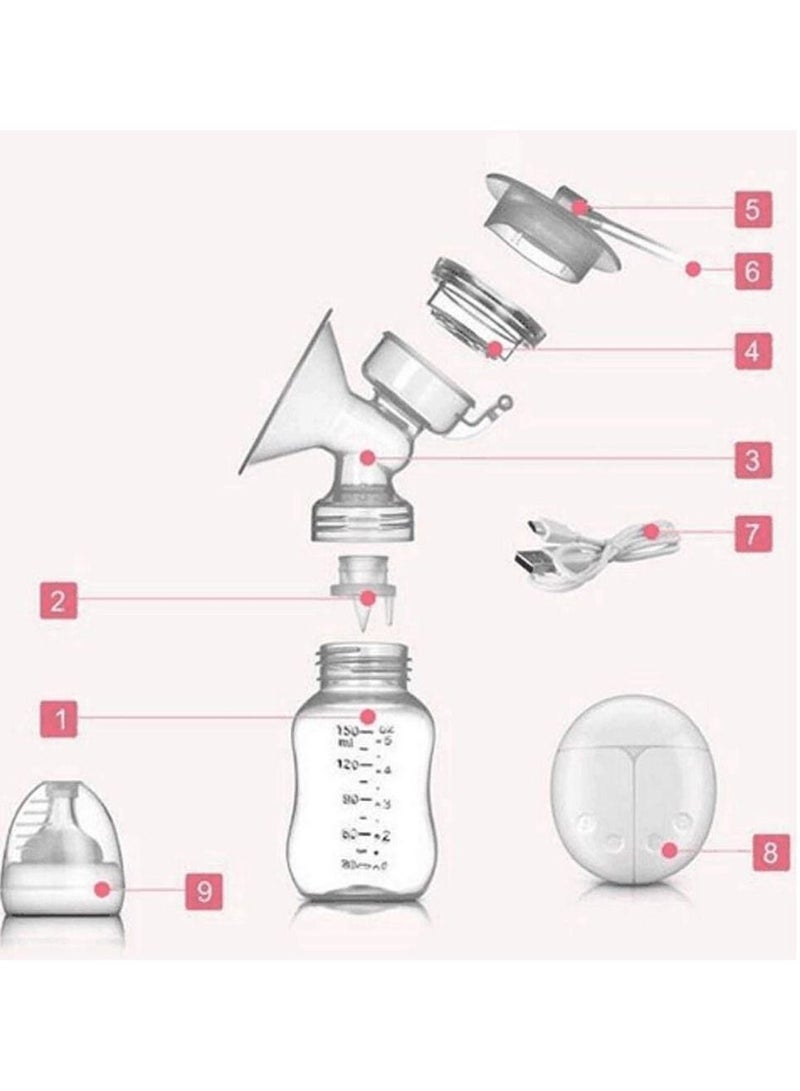 مريحة مزدوجة الكهربائية زجاجة الحليب مصاصة ( أبيض ) - Image 2