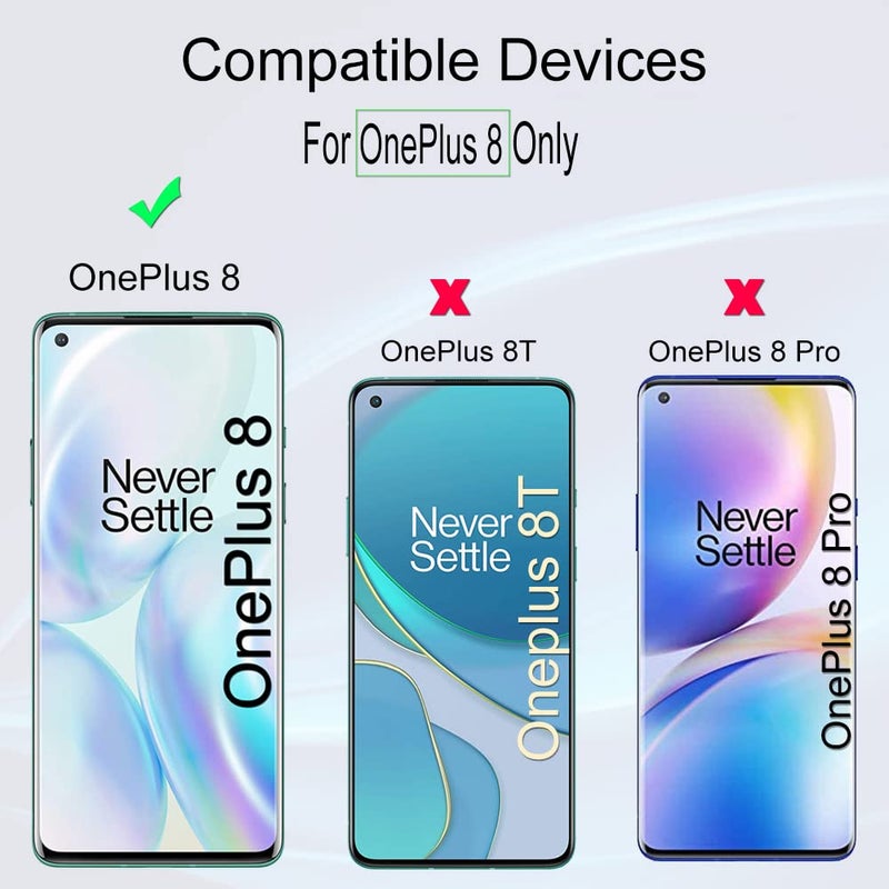 Ibywind For OnePlus 8 (2 Pcs) Screen Protector,Flexible TPU Film,With 1Pc Camera Lens Protector,1Pc Back Film,Bubble Free[Easy to install] - Image 2