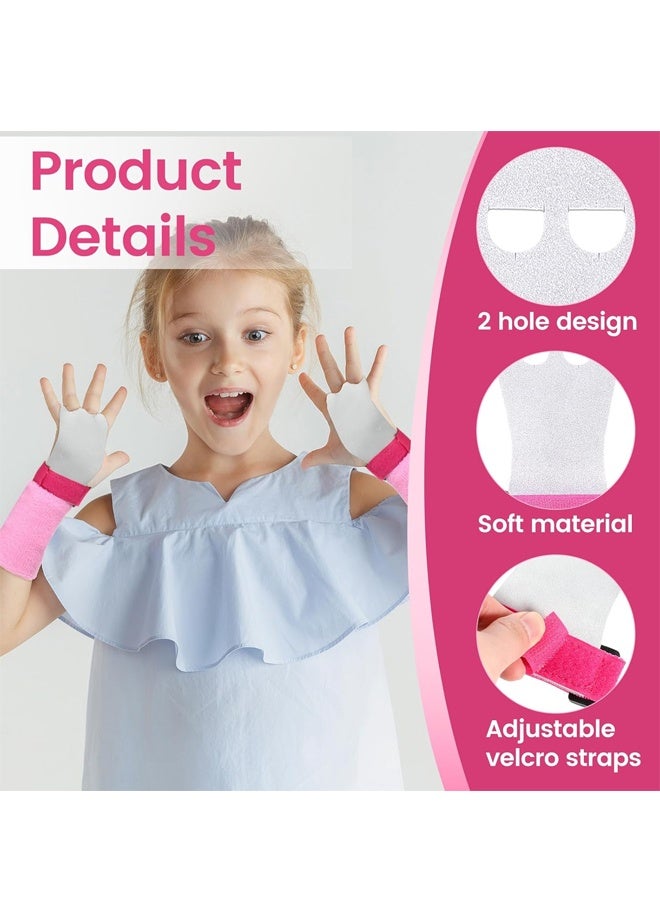 2 Sets Gymnastics Hand Grips with Wristbands Palm Wrist Support for Kids Youth Workout - Image 3