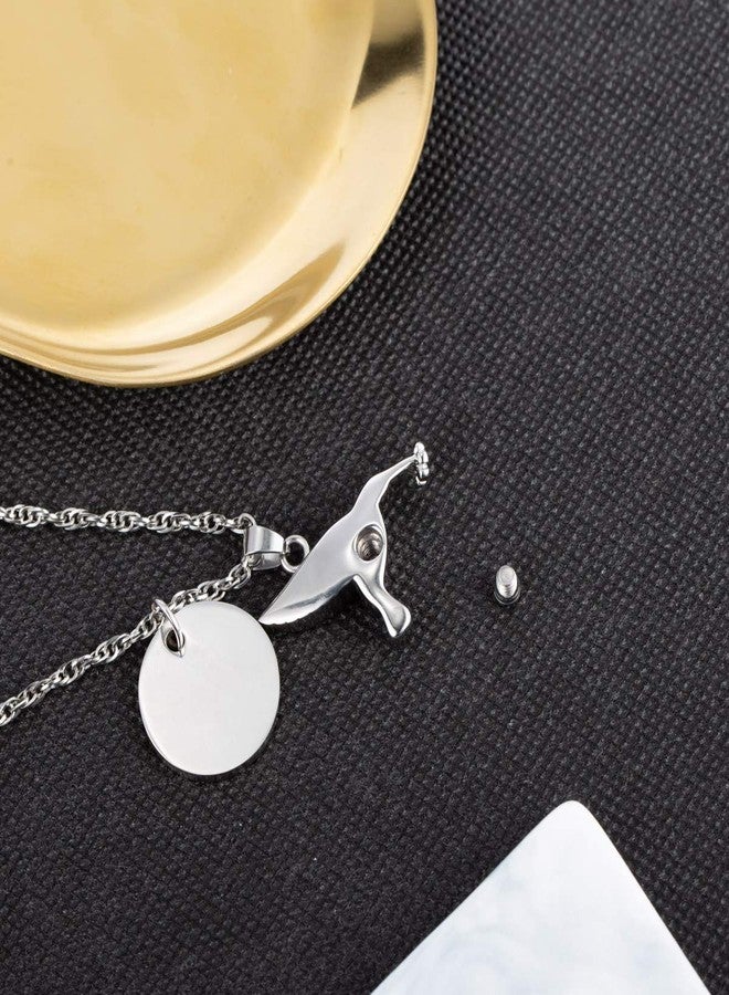 Gredstar Now He Flies With Hummingbirds Urn Necklace Cremation Jewelry Stainless Steel Memorial Pendant for Ashes - Image 3