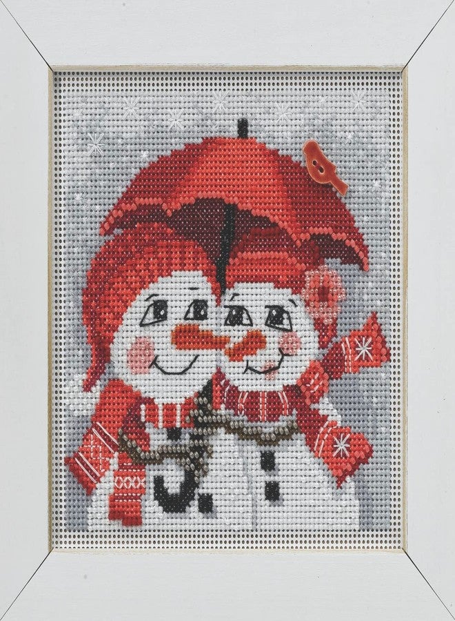 Mill Hill Snow in Love Beaded Counted Cross Stitch Kit Buttons & Beads 2022 Winter Series MH142235 - Image 2