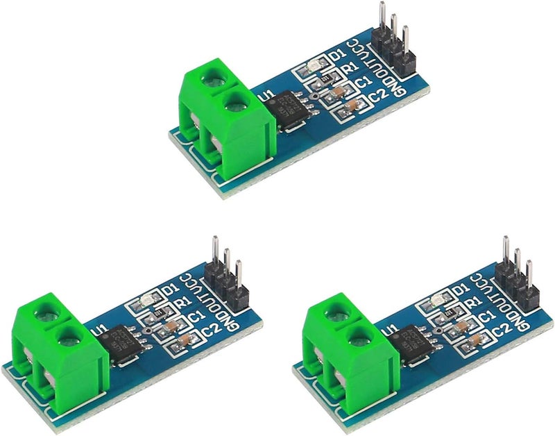 Atnsinc 3PCS 5A Range Current Sensor ACS712 Module AC/DC for Arduino (5A) - Image 1