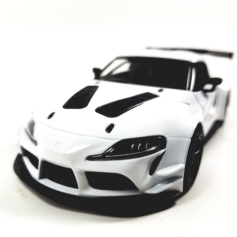 KiNSMART Toyota GR Supra Concept Racing Edition 1/36 Scale Diecast Race Car (White) - Image 2
