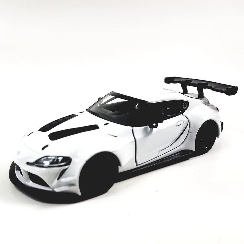KiNSMART Toyota GR Supra Concept Racing Edition 1/36 Scale Diecast Race Car (White) - Image 1