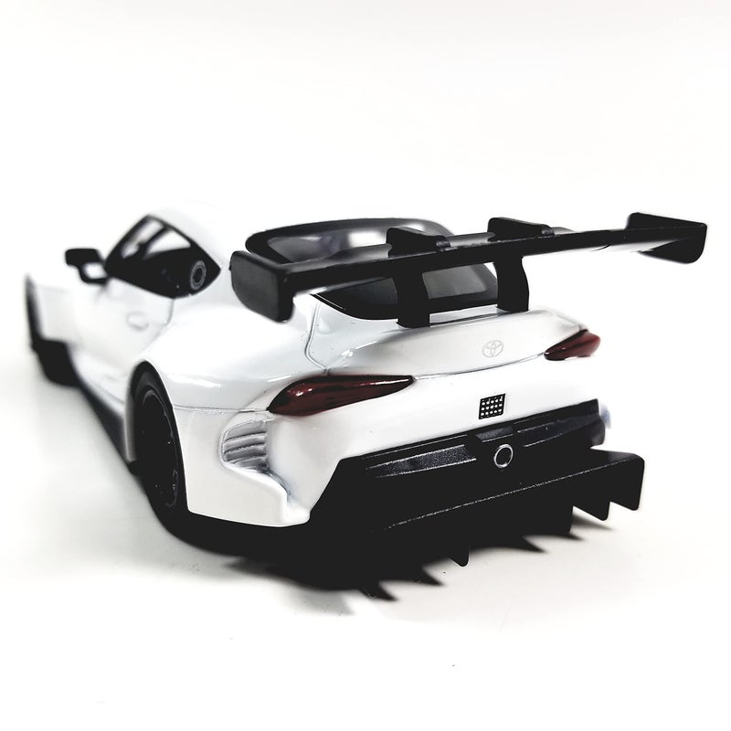 KiNSMART Toyota GR Supra Concept Racing Edition 1/36 Scale Diecast Race Car (White) - Image 5