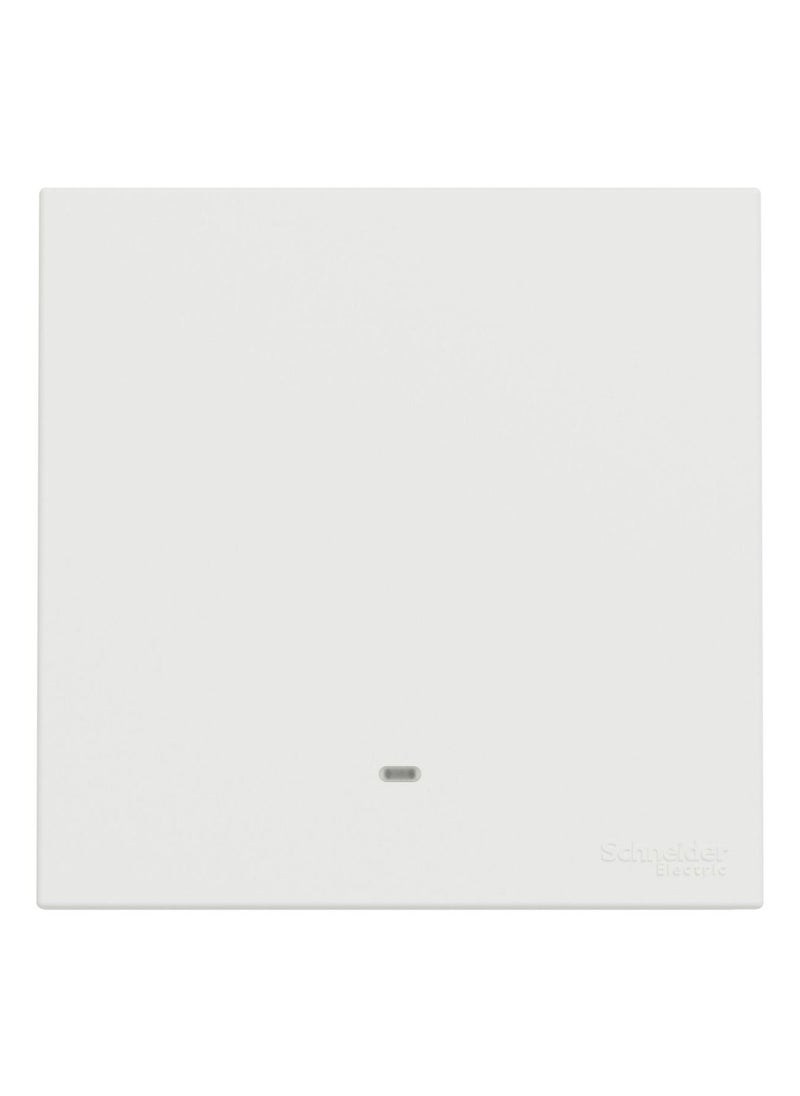 Schneider Electric Schneider Electric Avataron C Switch With Fluorescent Locator E8731L2F_WE, 1 Gang, 16Ax White 250 V 2 Way  - Image 1